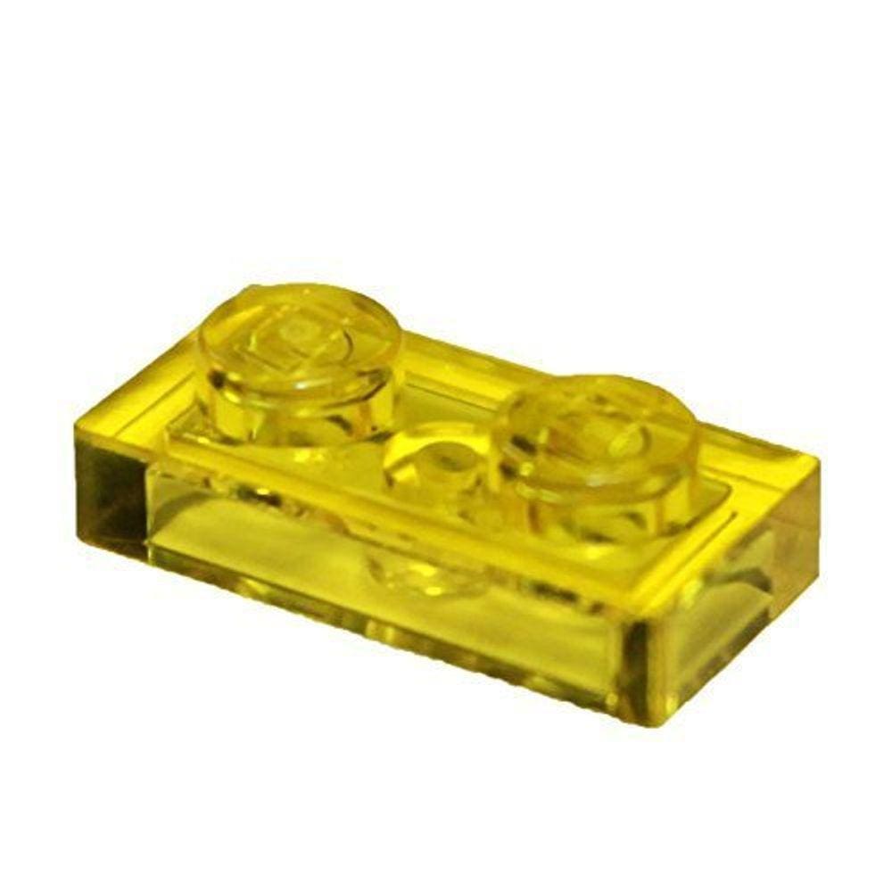 LEGO Peças: Placa Amarela Transparente 1x2 x100