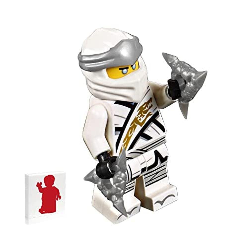 Minifigura LEGO NINJAGO - Zane (Legacy) com estrelas de arremesso 70670