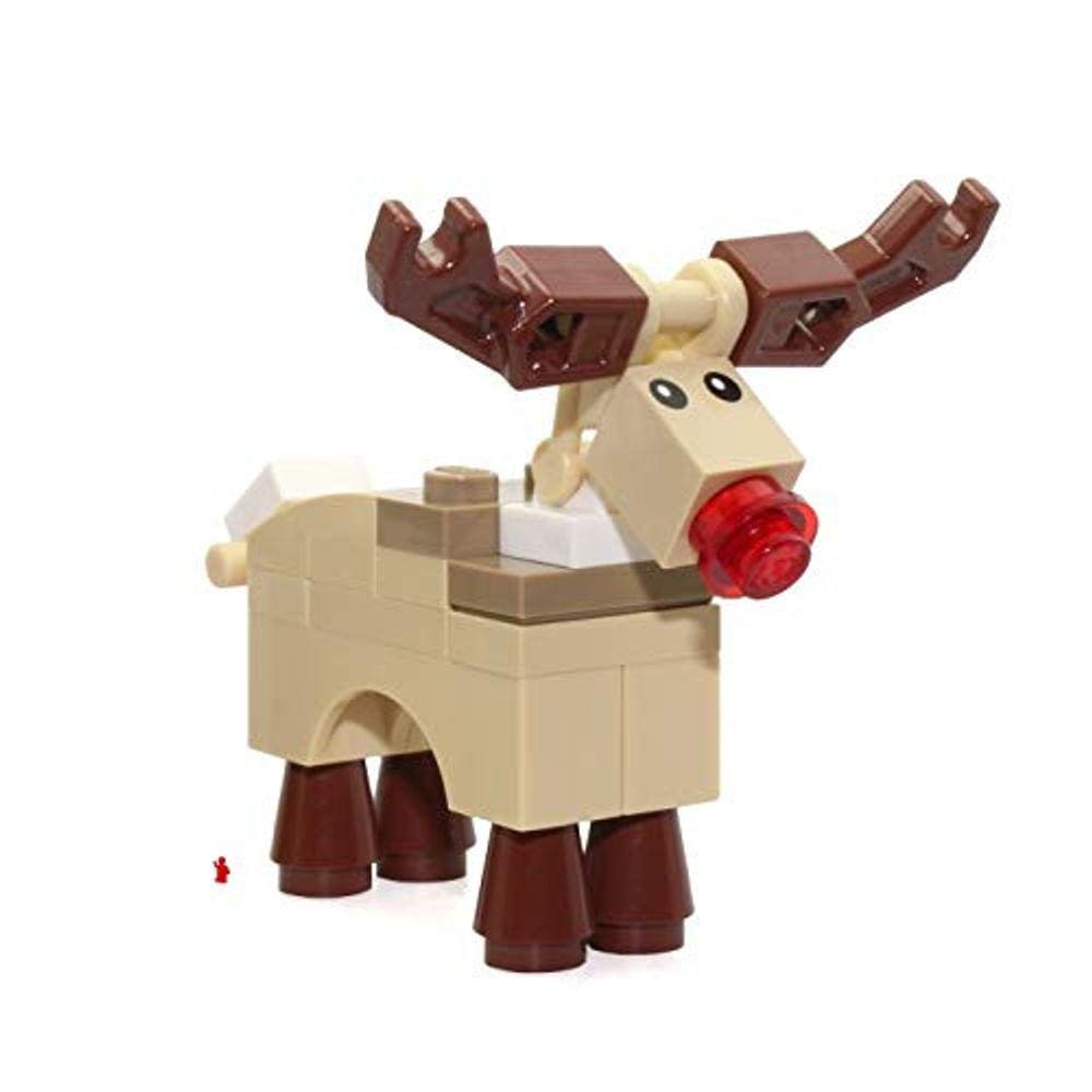 LEGO Holiday MiniFigure Animal - Rena (Rudolph com Nariz Vermelho) 10245