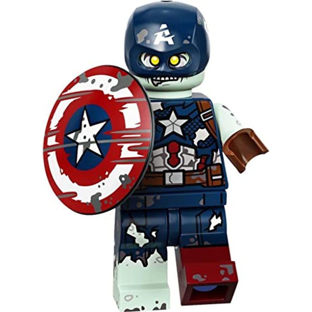 Minifigura LEGO Marvel Series 1 Zombie Capitão América 71031