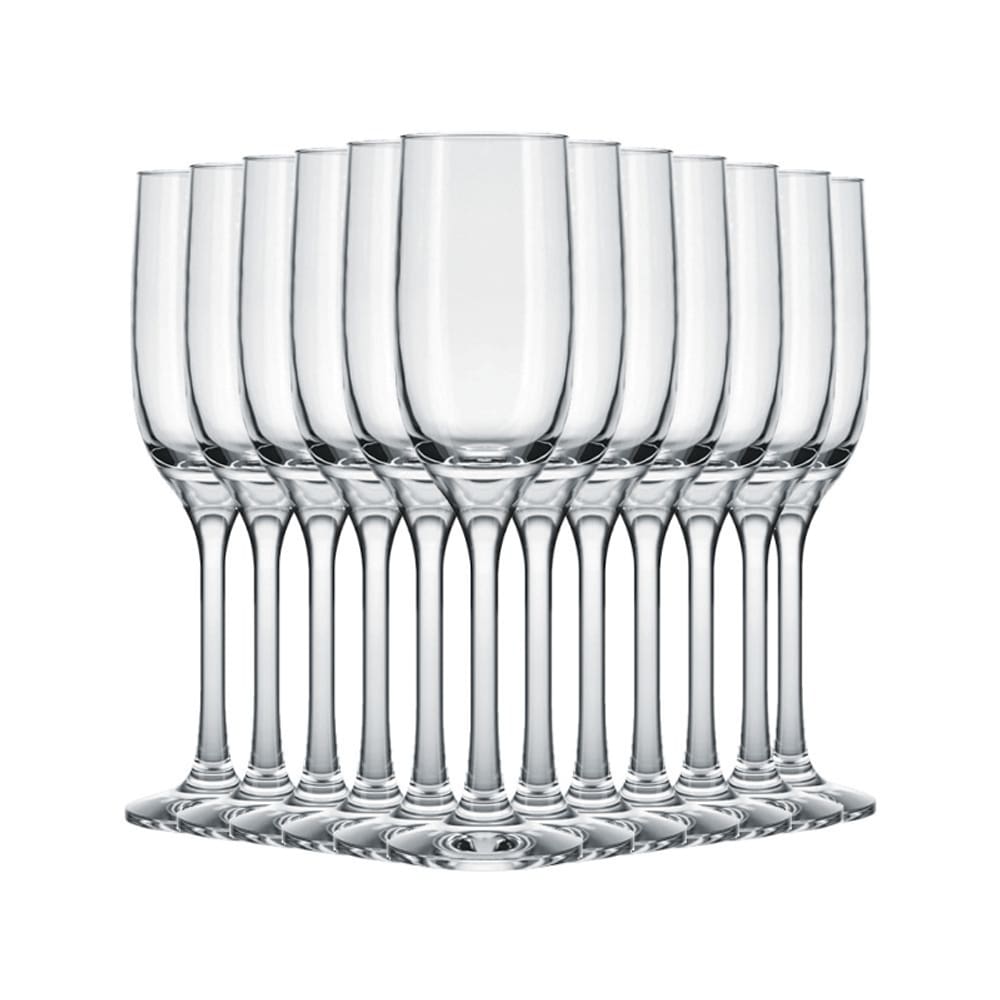 Jogo 12 Taças Champagne Cristal Imperatriz 190 ml - Nadir
