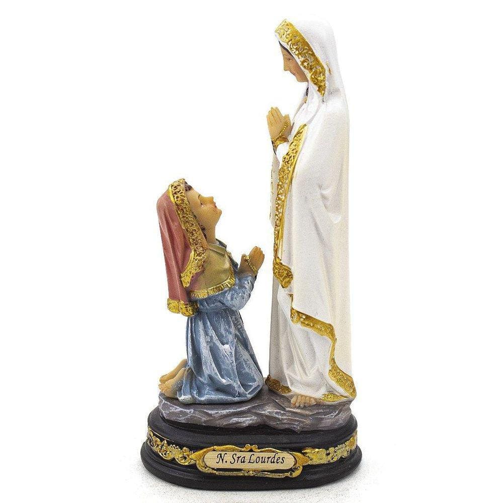 Imagem Nossa Senhora Lourdes Bernadete Importada Resina 13