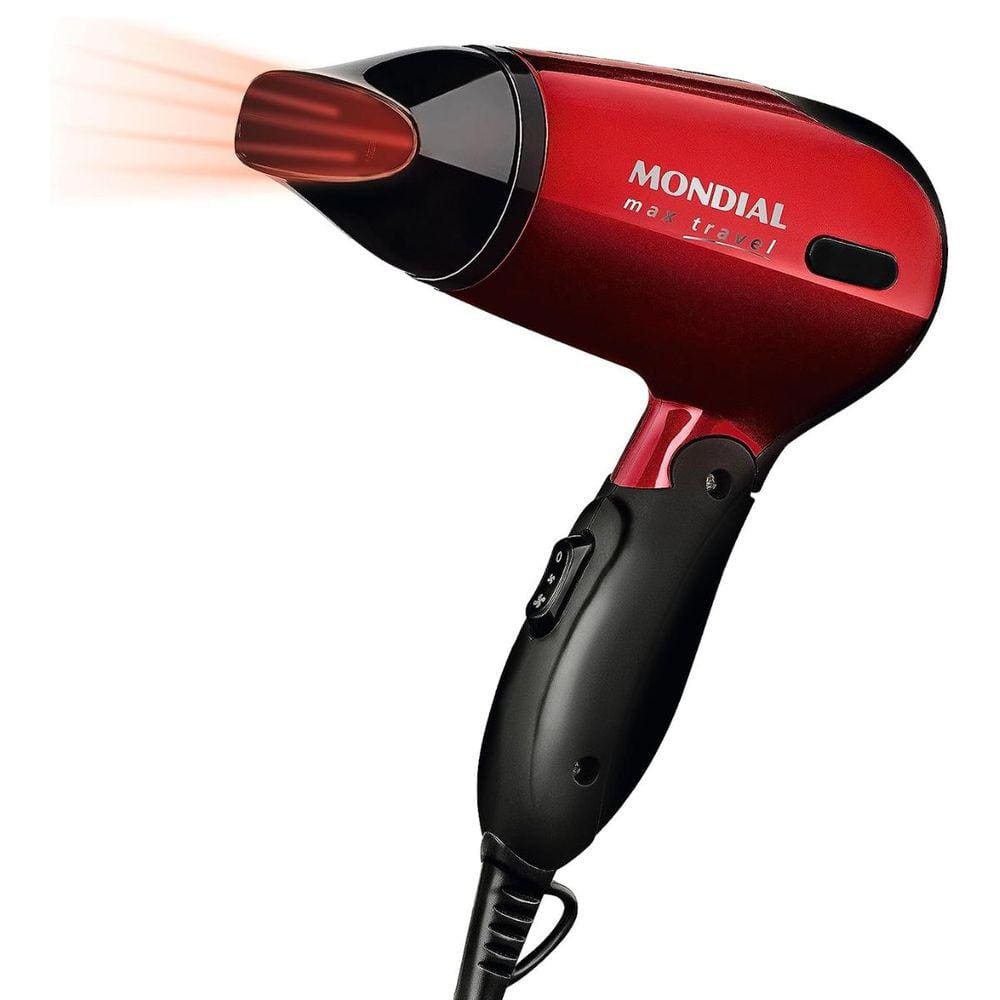 Secador De Cabelo Mondial Max Travel 1200W Sc10 Bivolt