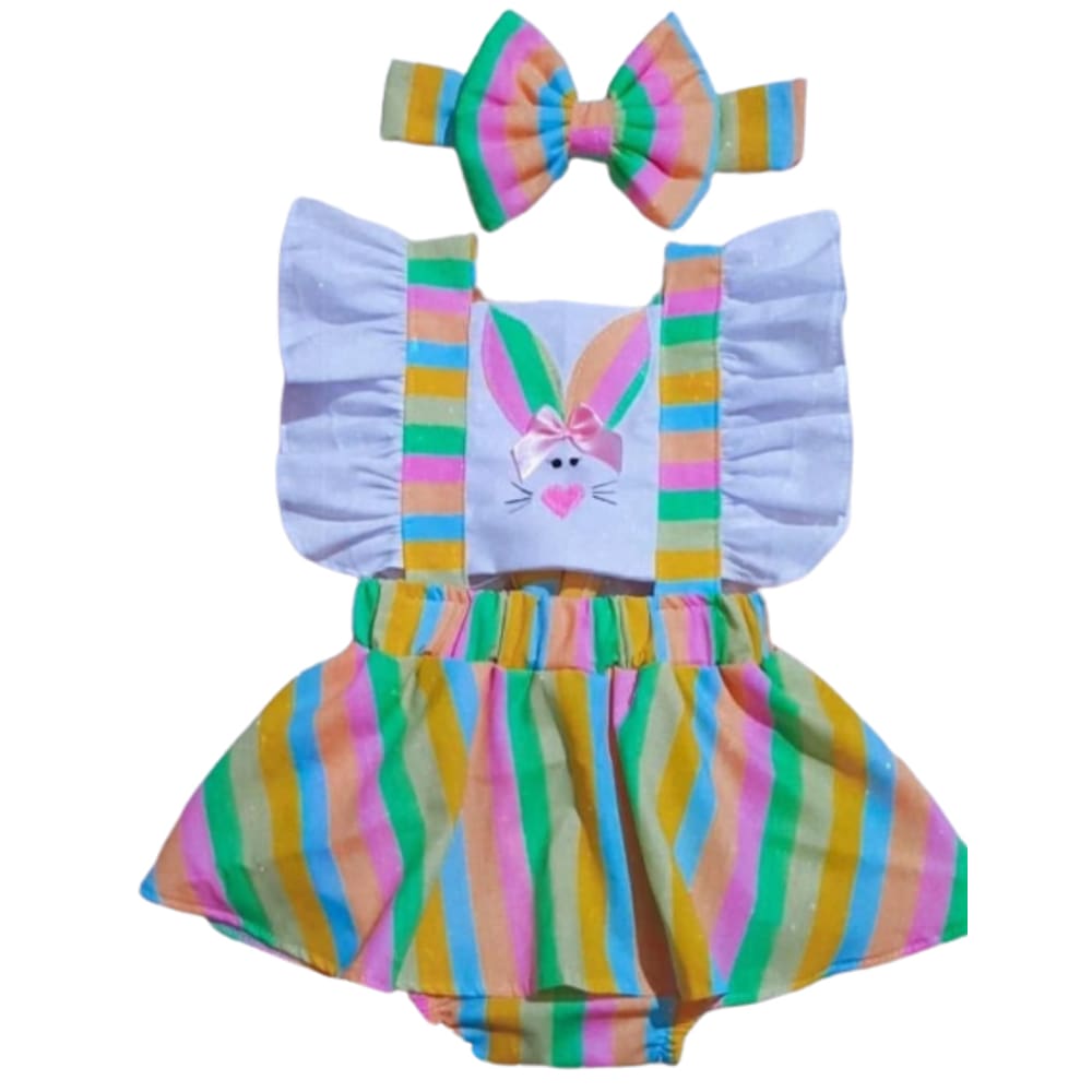 Romper Coelha colorida