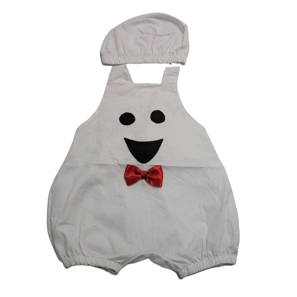 Romper Luxo Halloween Fantasminha Menino