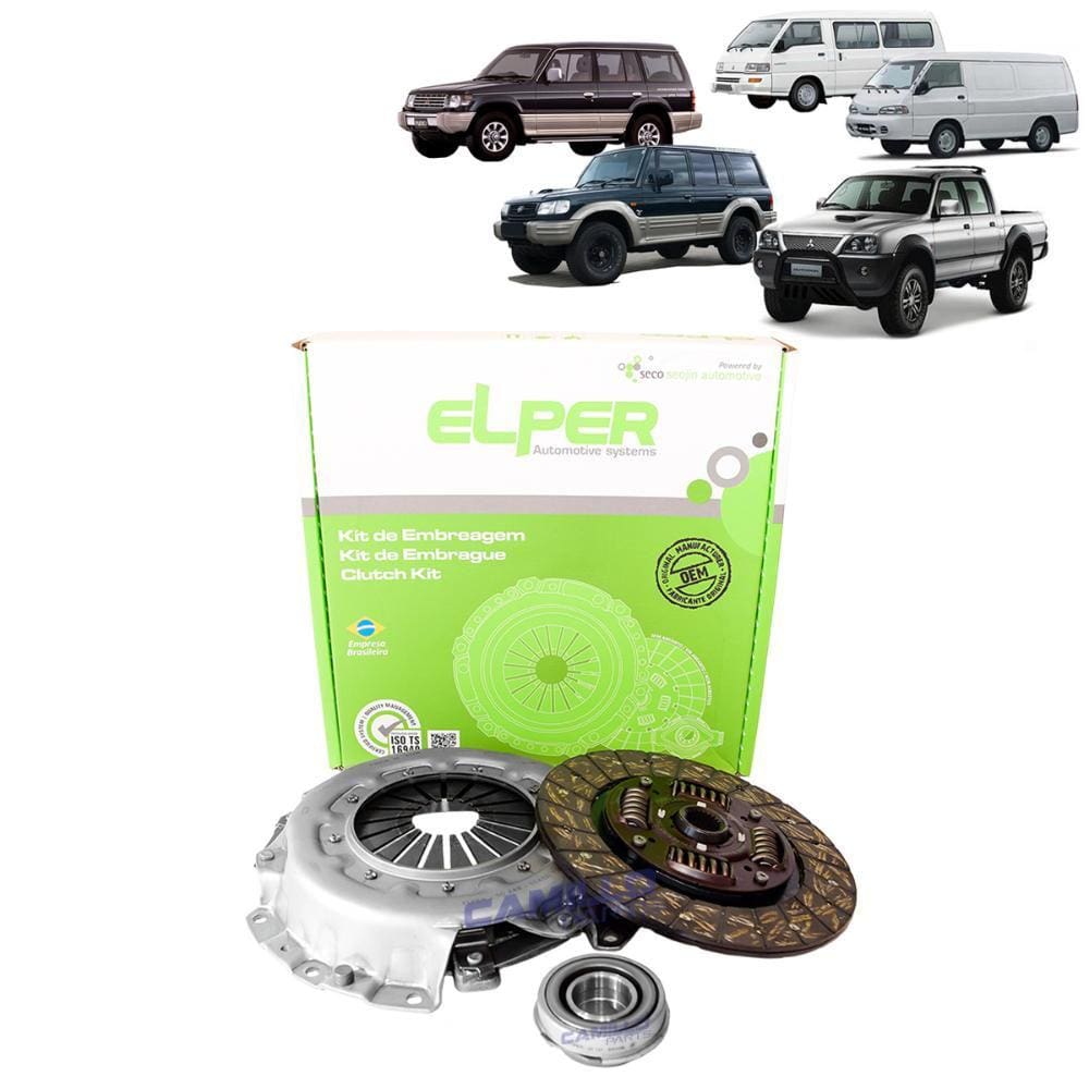 KIT EMBREAGEM ORIGINAL 225mm 23EST HYUNDAI GALLOPER 2.5 DIESEL 1997.../MITS. L200/L300/PAJERO 2.5 DIESEL/2.6 GAS -DL