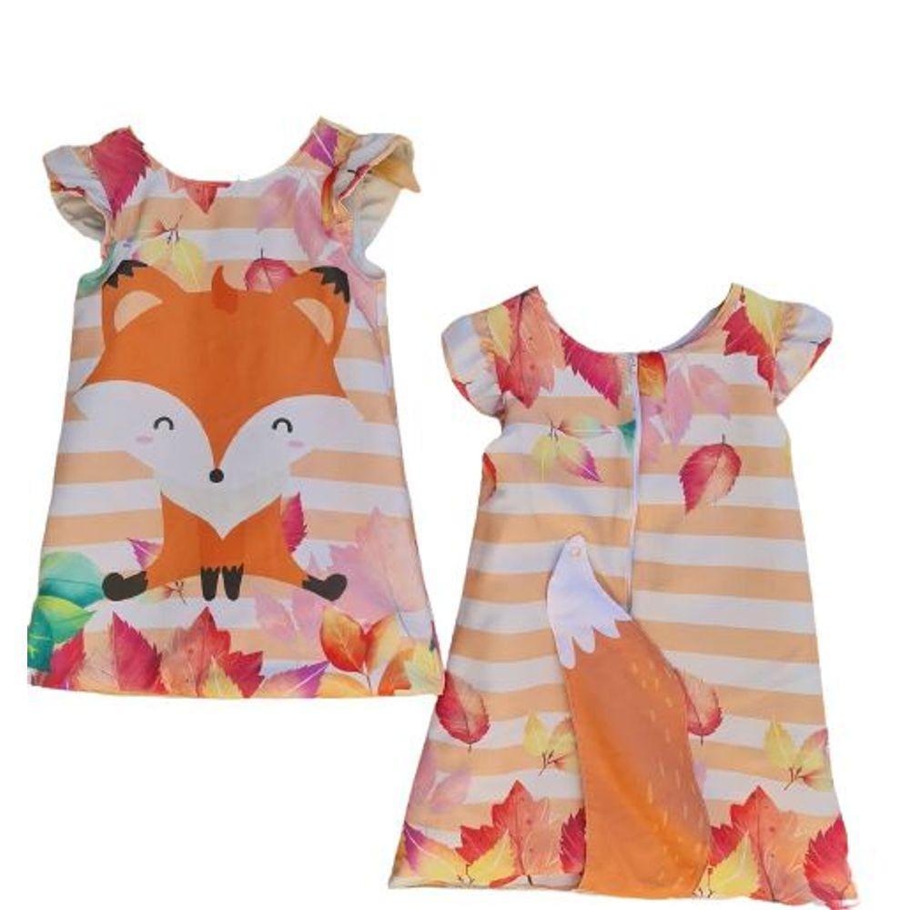 Vestido personalizado raposa 3D