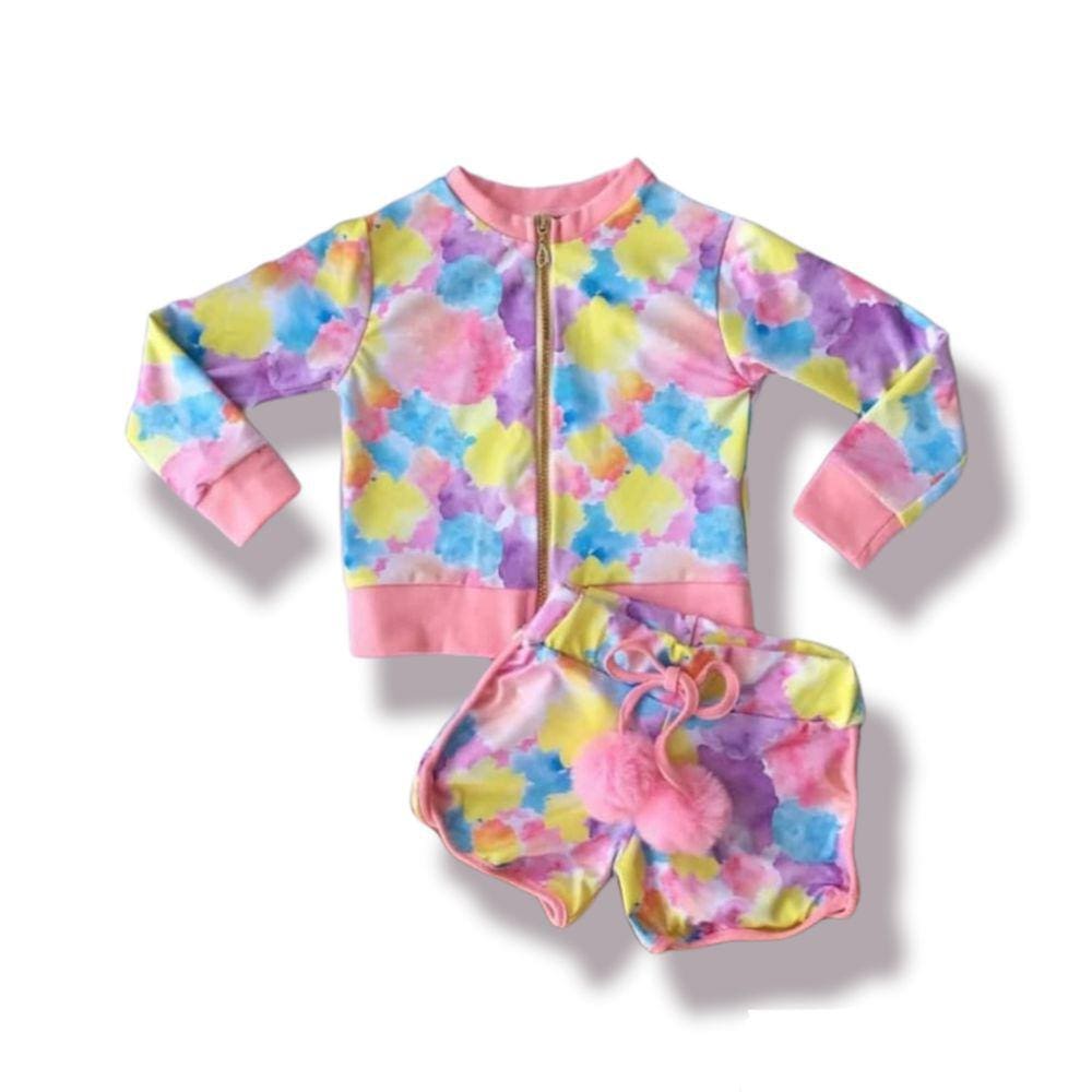 Conjunto Aquarela shorts