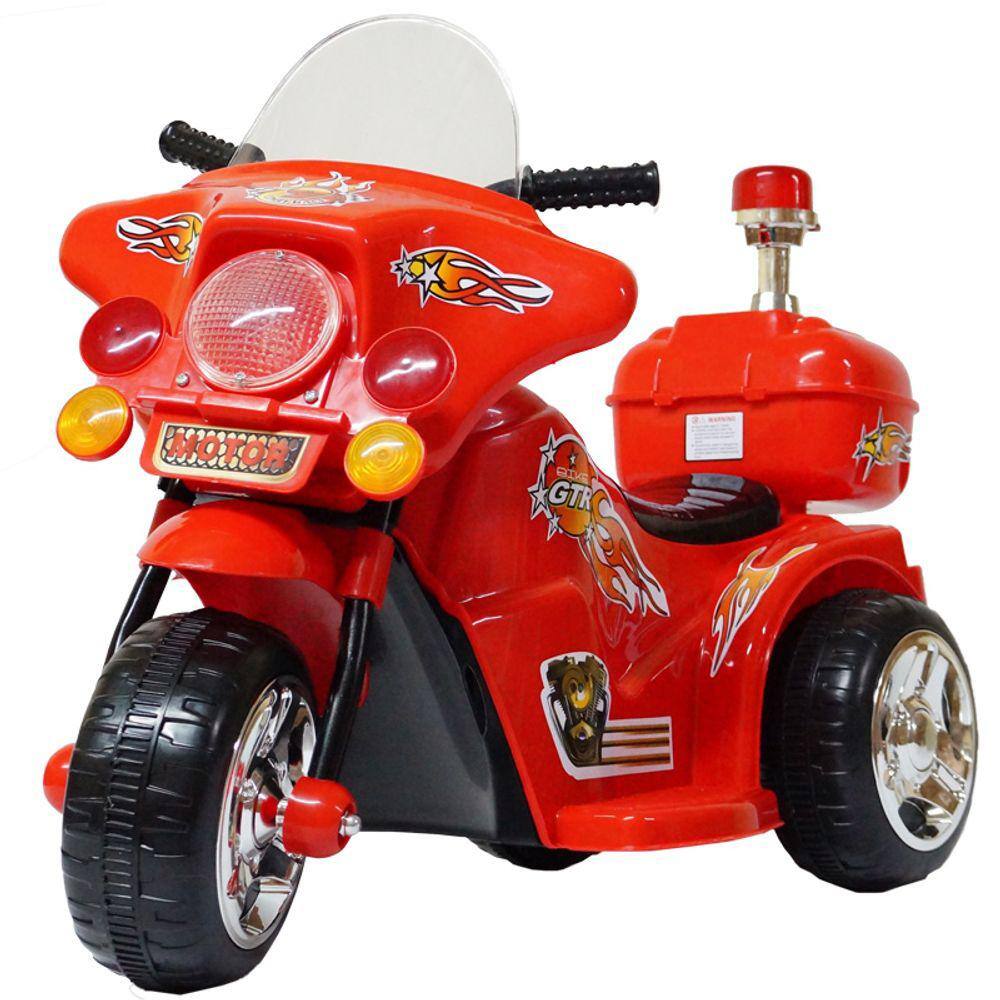 Mini Moto Elétrica Infantil 6V Importway BW002-R Rosa Triciclo