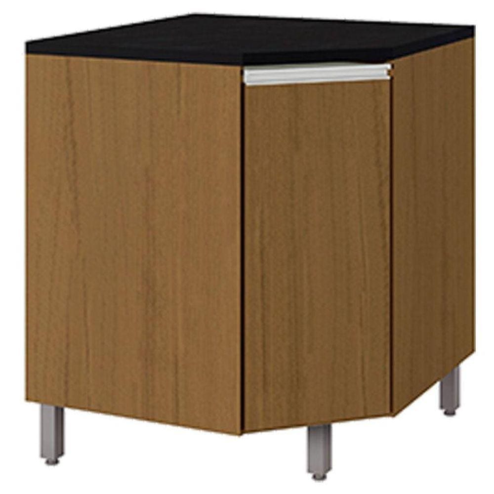 Balcão Canto Oblíquo 70cm Evidence Carvalho - Poliman