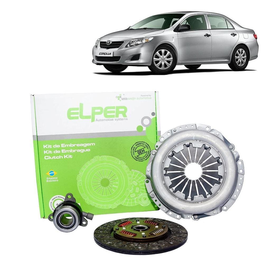 KIT EMBREAGEM 215mm 21EST TOYOTA COROLLA 1.8 16V MES 03/2011... EM DIANTE - KIT COMPLETO COM ATUADOR