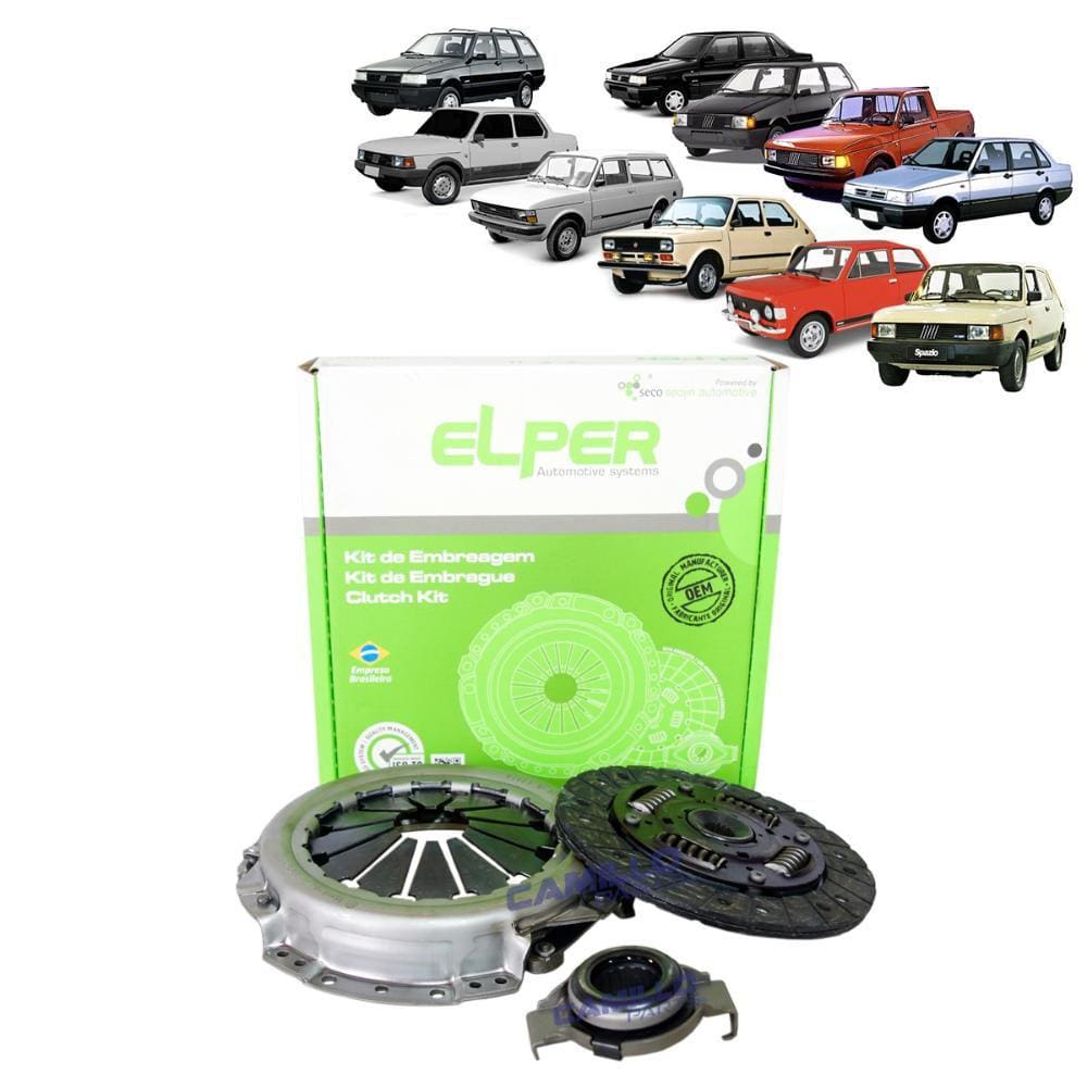 KIT EMBR. 180mm 17 EST. SEM PRE FIAT 147/128/DUNA/ELBA/FIORINO/OGGI/PANORAMA/PREMIO/SAPAZIO/UNO/1.0-1.3-1.5 ANTIGOS - DL