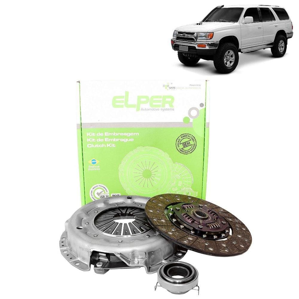 KIT EMBREAGEM 260mm 21EST TOYOTA HILUX SW4 3.0 TURBO DIESEL 1997 A 2004 - 1KZT/1KZTE - Platô Baixo