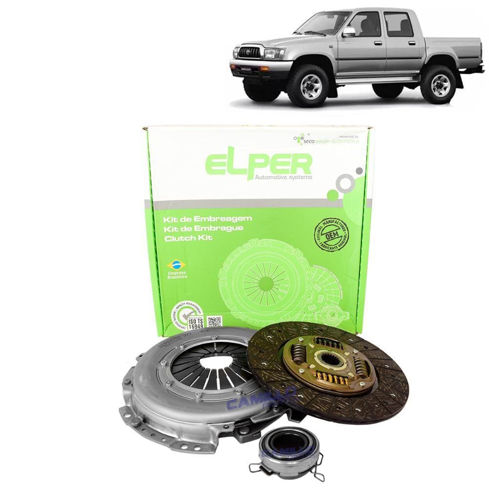 KIT EMBREAGEM 236mm 21EST TOYOTA HILUX 2.8L DIESEL ASPIRADO 77CV 2001 A 2004/HILUX 3.0L DIESEL ASPIRADO 90CV 2001 A 2004