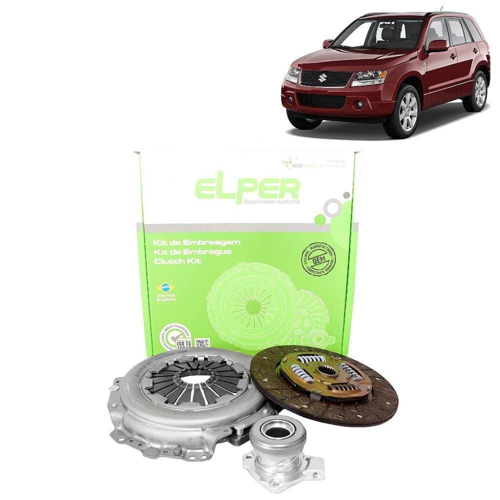 KIT EMBREAGEM ORIGINAL 225mm 21EST SUZUKI GRAND VITARA 2.0L GERACAO 3 GIII 2006... EM DIANTE - KIT COMPLETO COM ATUADOR