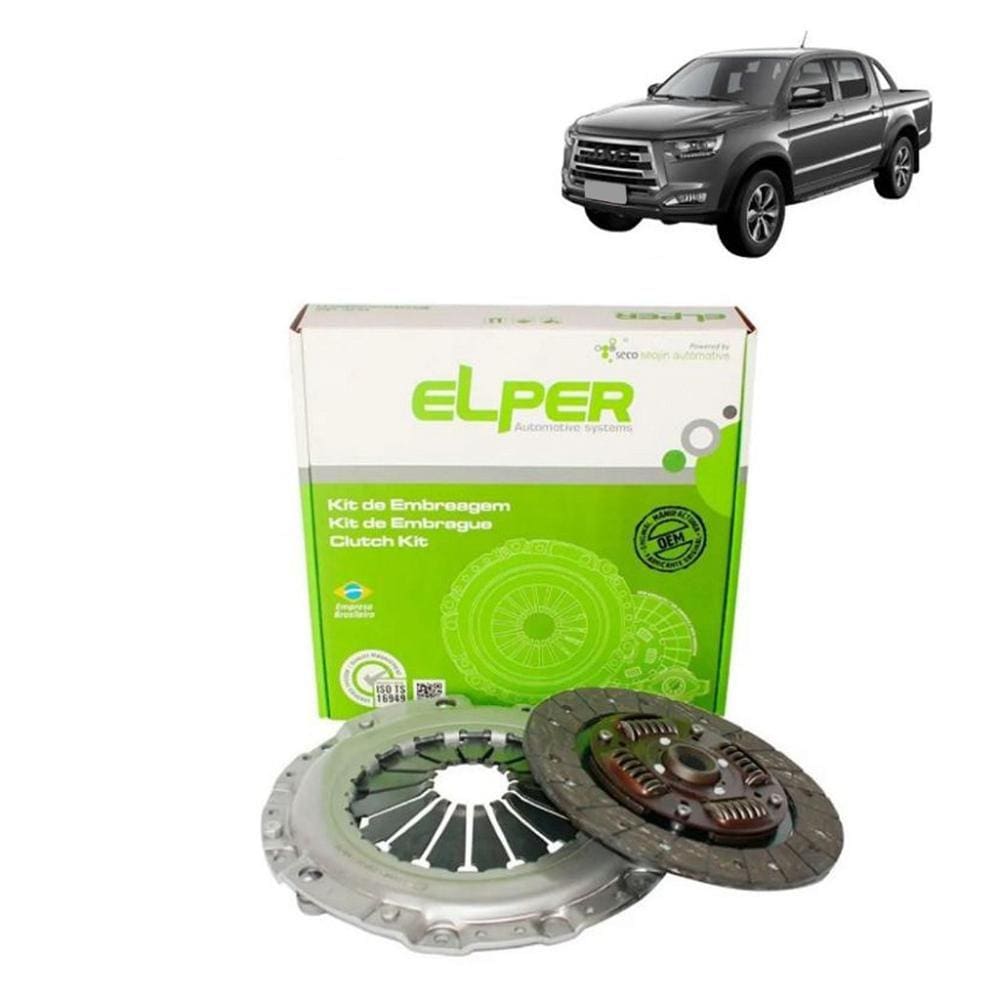 KIT EMBREAGEM 240mm 23EST JAC T8/REFINE 2.0 16V TURBO 2013... KIT PLATO E DISCO - DL