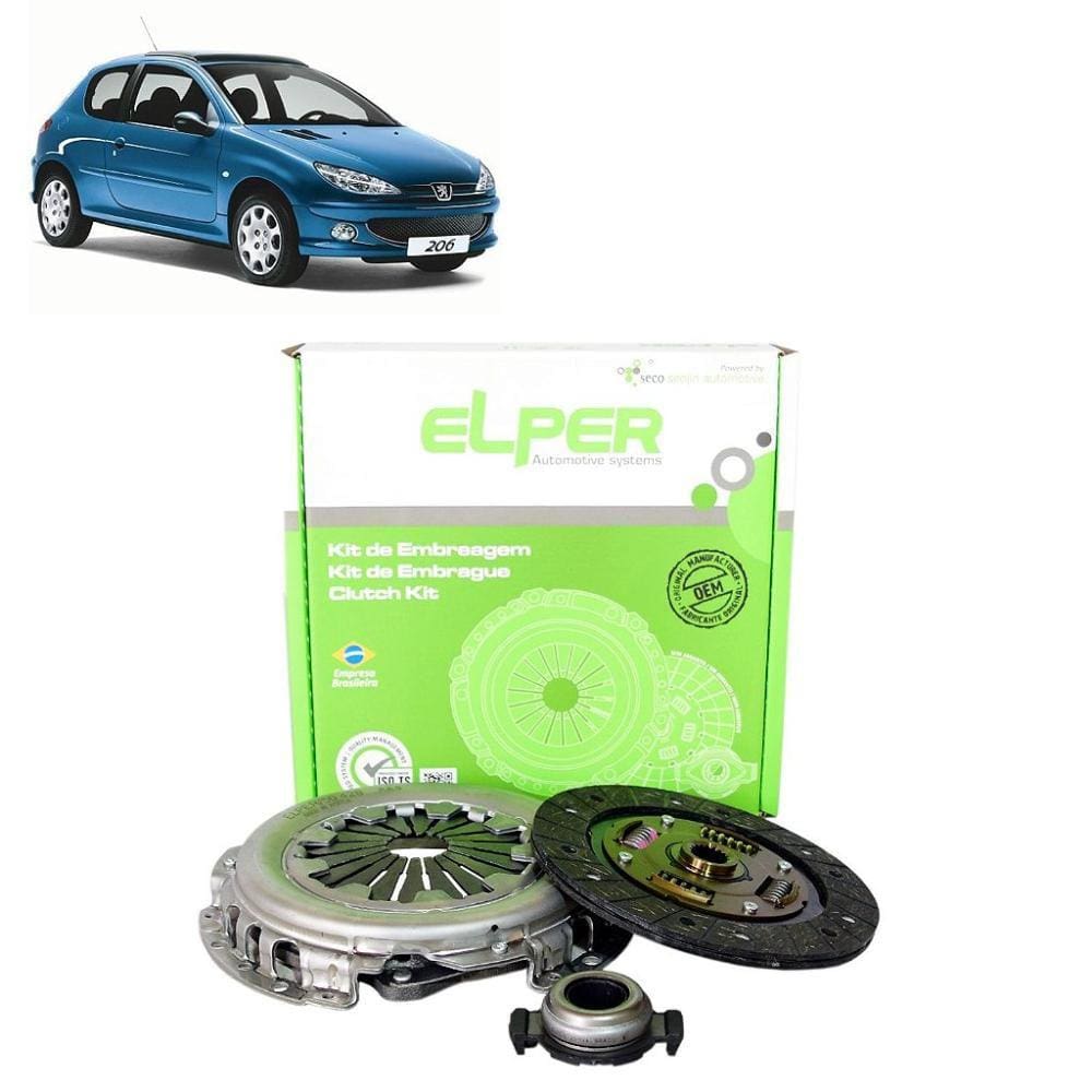 KIT EMBREAGEM 180mm 18EST 206/206SW 1.4 2003-2005/205 1.4-1.6 92.../106 1.0-1.4 92.../CITROEN C3 1.4 8V ATE 2005 - DL