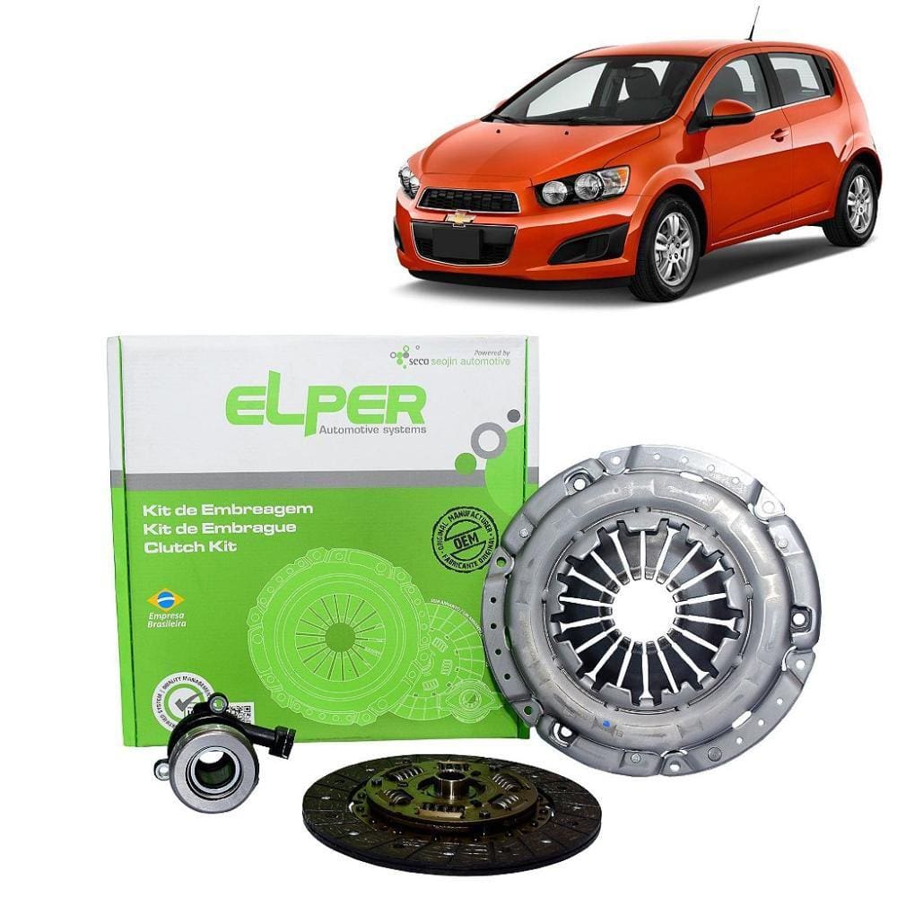 KIT EMBREAGEM 215mm 24EST GM SONIC 1.6L 16V 2013... KIT COMPLETO COM ATUADOR