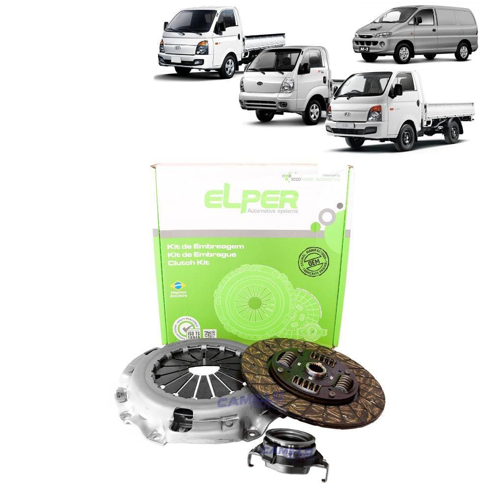 KIT EMBREAGEM ORIGINAL 240mm 23EST HYUNDAI H1 STAREX 2.4/H100 2.6 2003.../HR 2.5 06-12/BONGO 2500 2.5 2004-2012