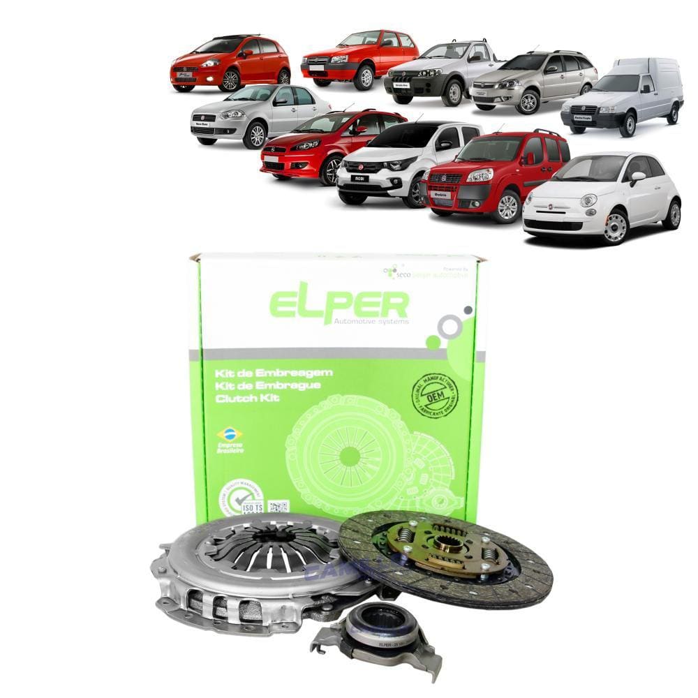 KIT EMBREAGEM 190mm 20 EST. FIAT MOBI 1.0 4CIL FIRE 16.../PUNTO/SIENA/STRADA/UNO TDS 1.3/1.4 FIRE/UNO 1.4 EVO - DL