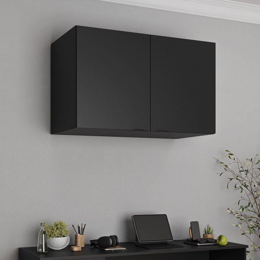 Ponte Modular 2 Portas Hera CabeCasa MadeiraMadeira Preto