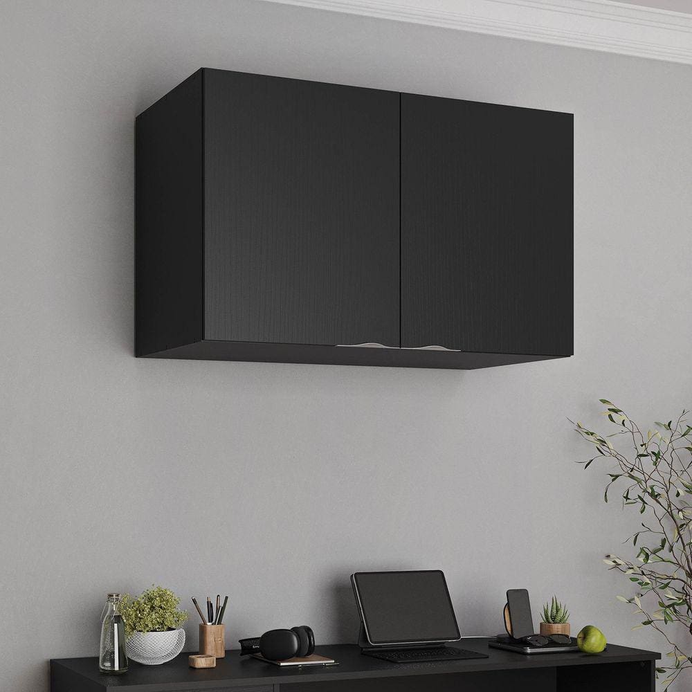 Ponte Modular 2 Portas Hera CabeCasa MadeiraMadeira Preto