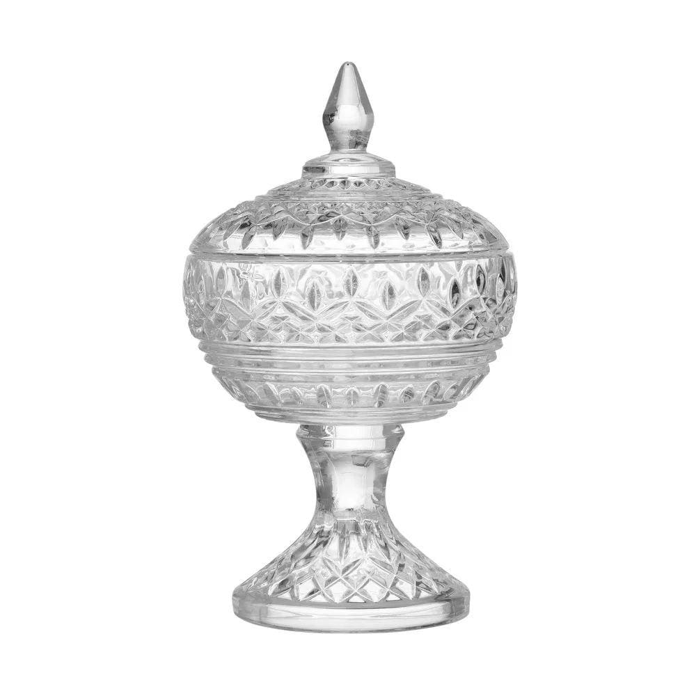 Bomboniere Potiche de Cristal com Pé Lys - Wolff