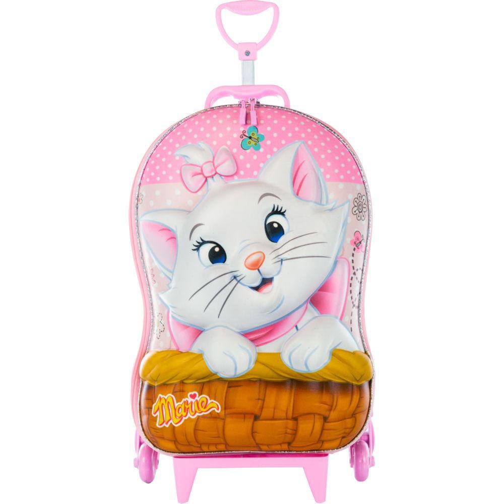 Mochila escolar infantil gata marie luxo, extra