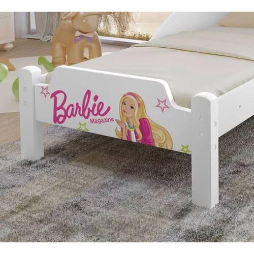 Mini cama barbie com colchao