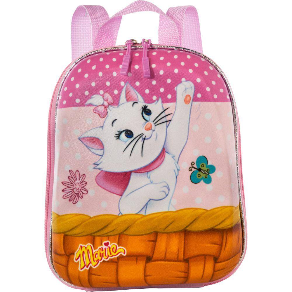 Mochila escolar infantil gata marie luxo, extra