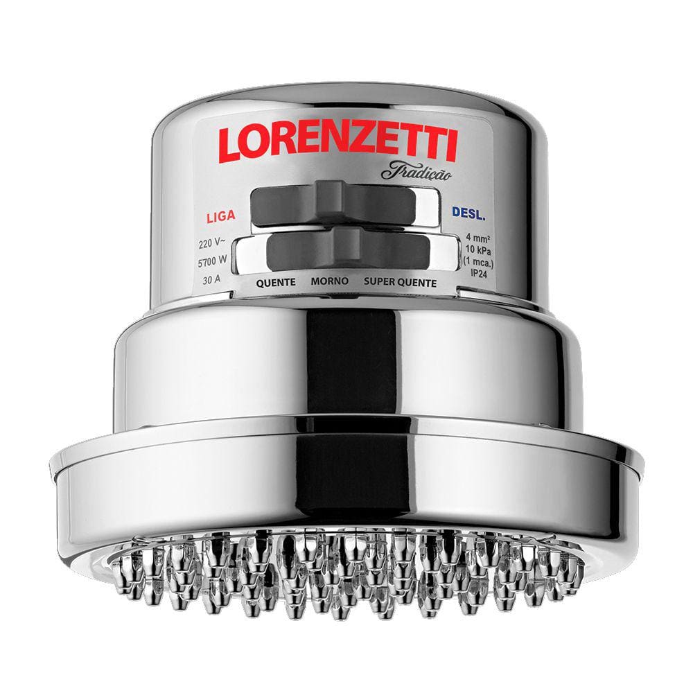Chuveiro Lorenzetti Tradição 220V X 6800W 4 Temperaturas