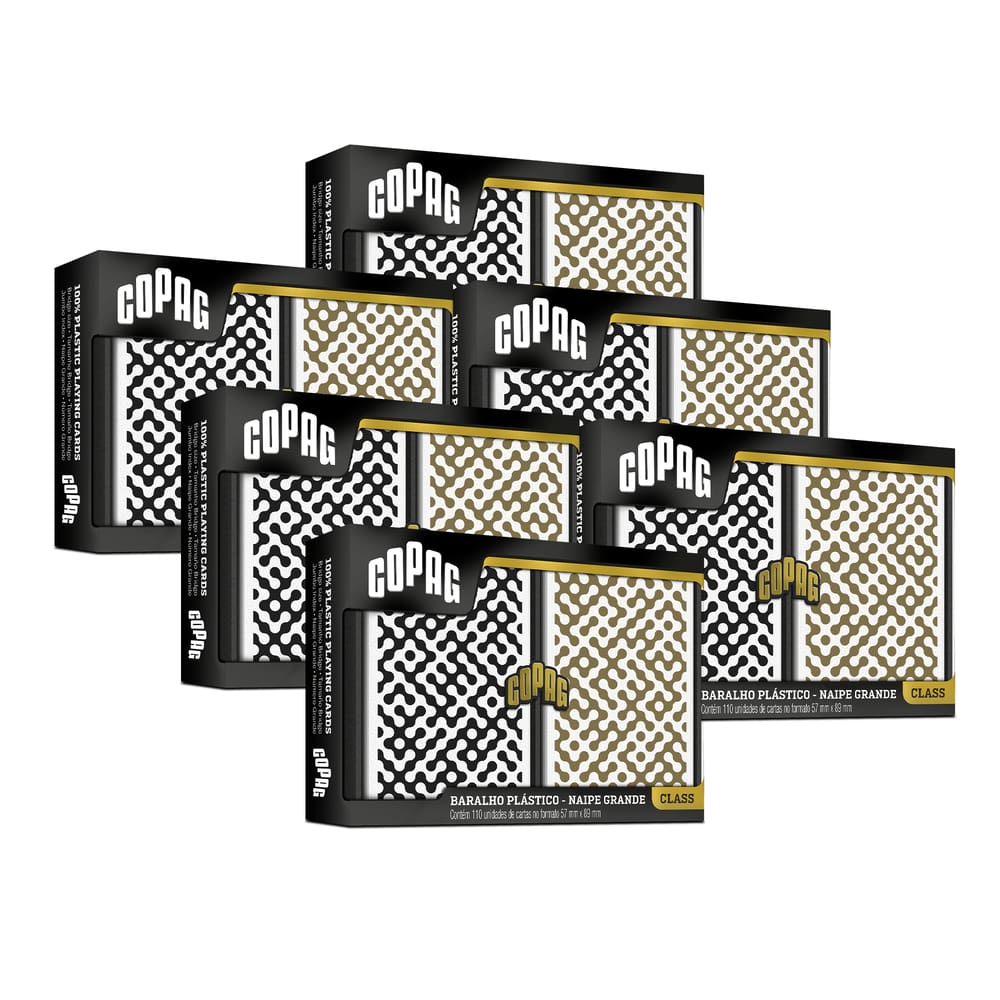Kit 6 Unidades Baralho Class Modern Estojo Duplo