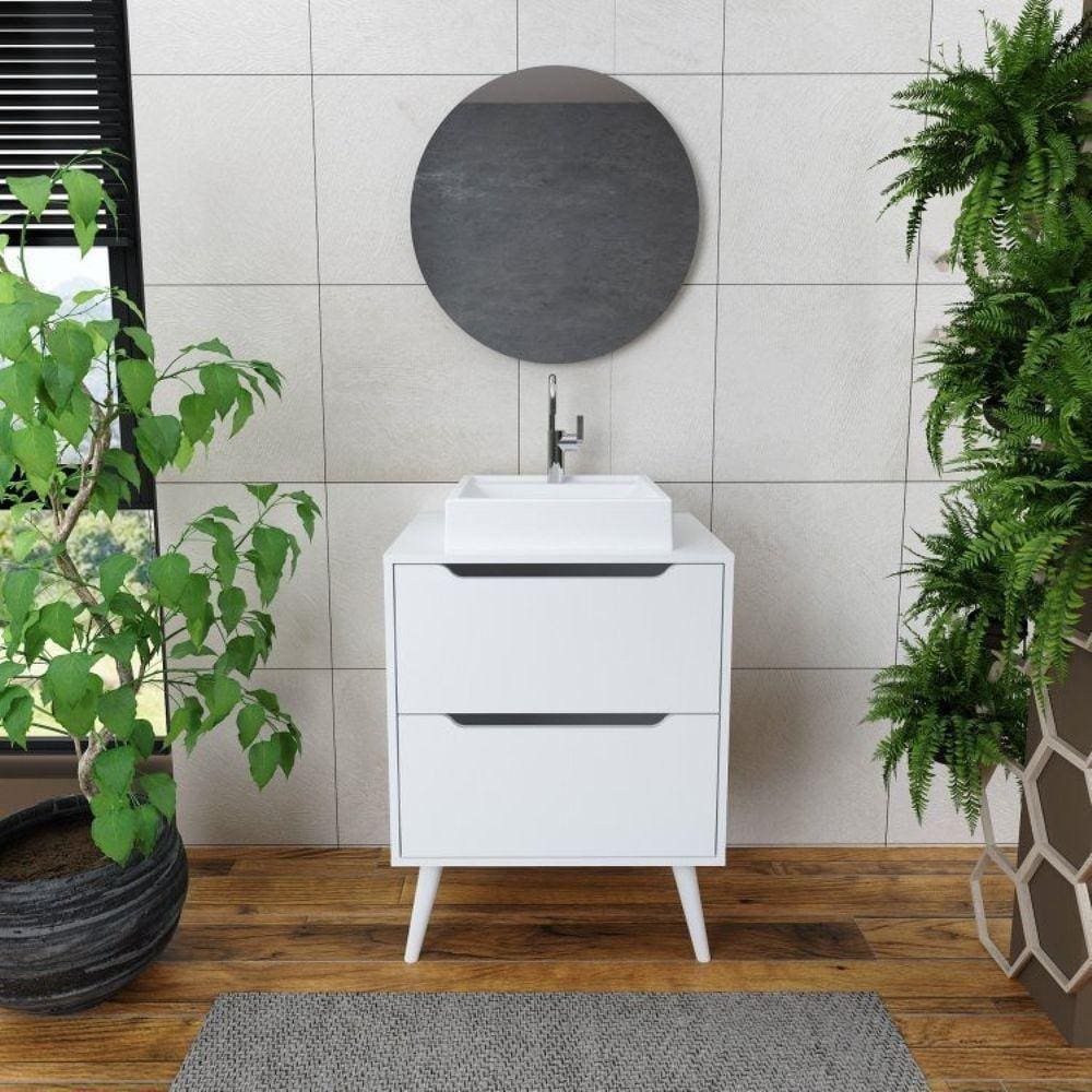Gabinete para Banheiro com Espelheira 60cm Branco