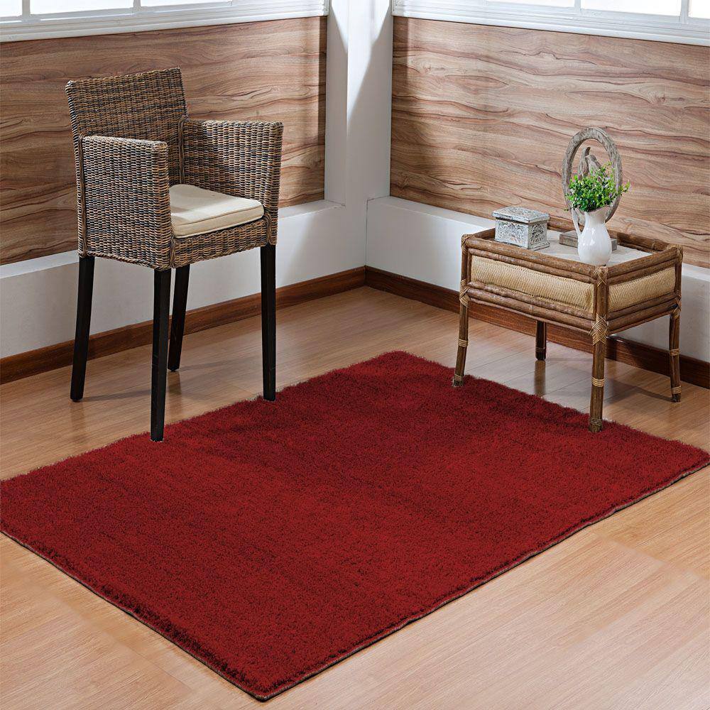 Tapete Decorativo  1,50m x 2,00m Vermelho Oasis Classic