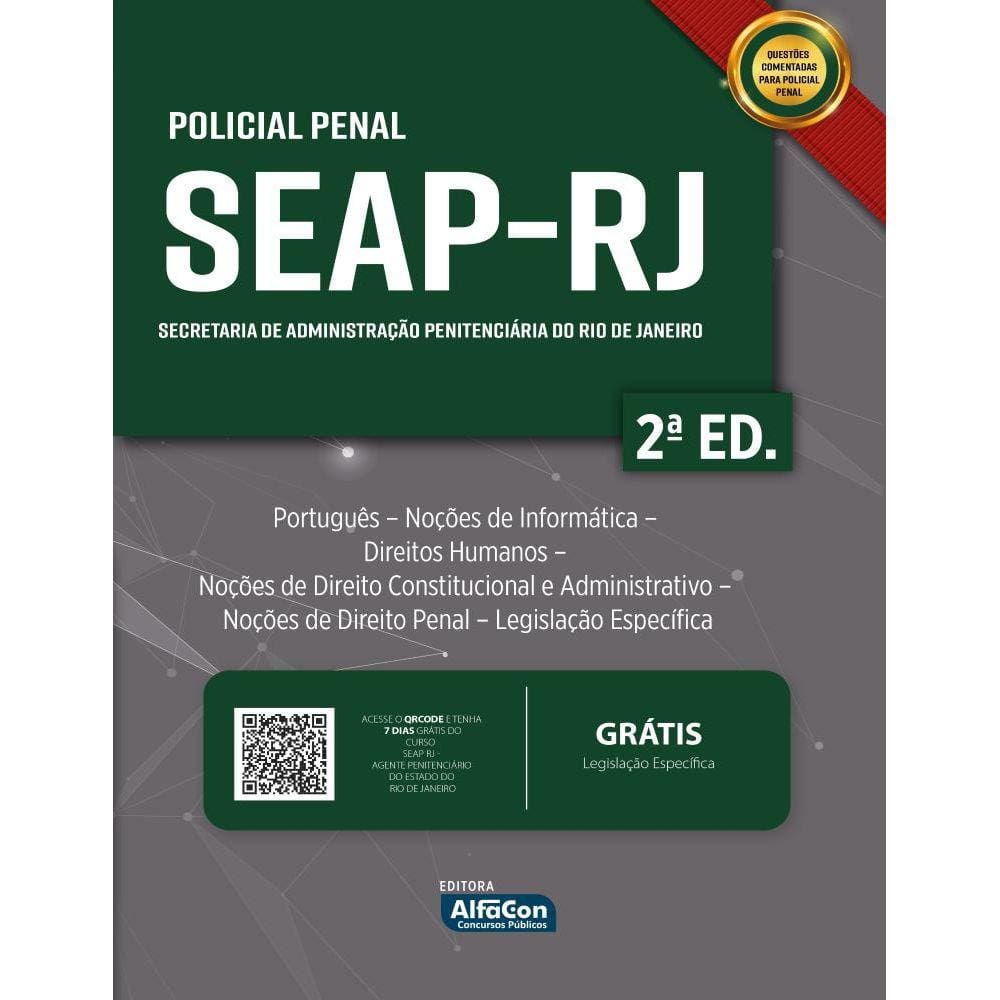 SEAP-RJ – Policial Penal da Secretaria de Administração Penitenciária do Rio de Janeiro