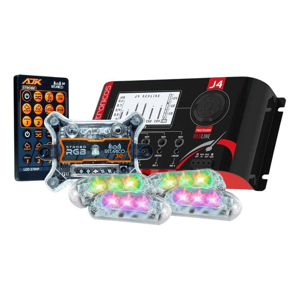 Processador de Áudio JFA J4 Redline + Kit | Extra