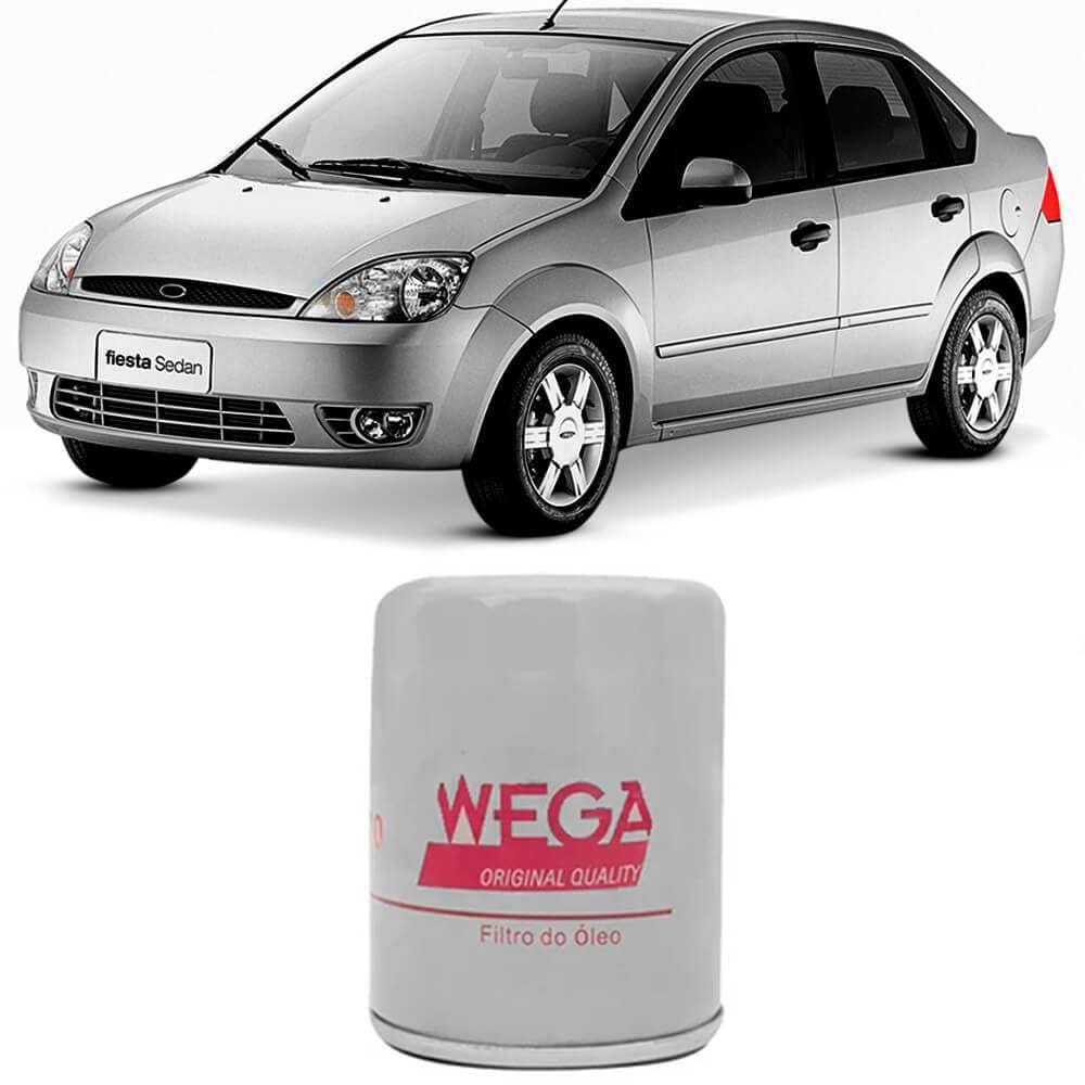 Filtro Óleo Ford Fiesta Sedan 1.0 2002 A 2007 Wega