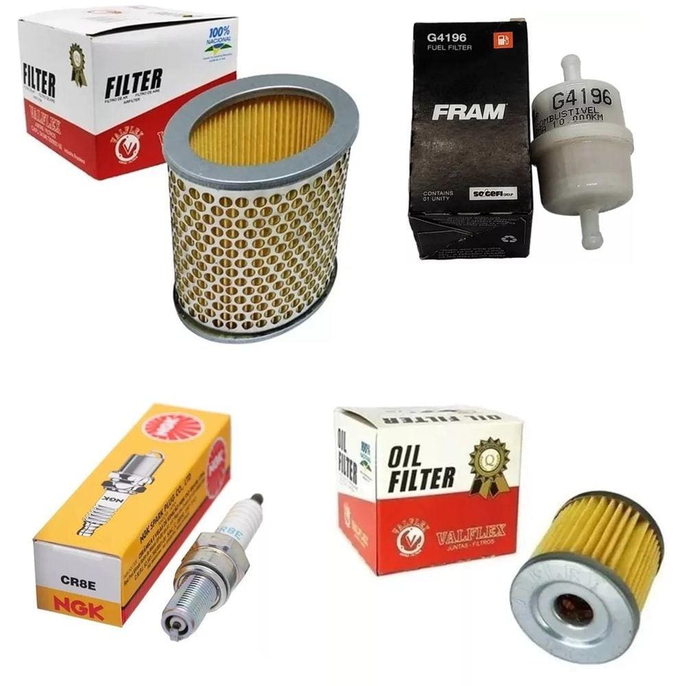 Filtro Ar, Filtro Combustível, Filtro Oleo, Vela Next 250