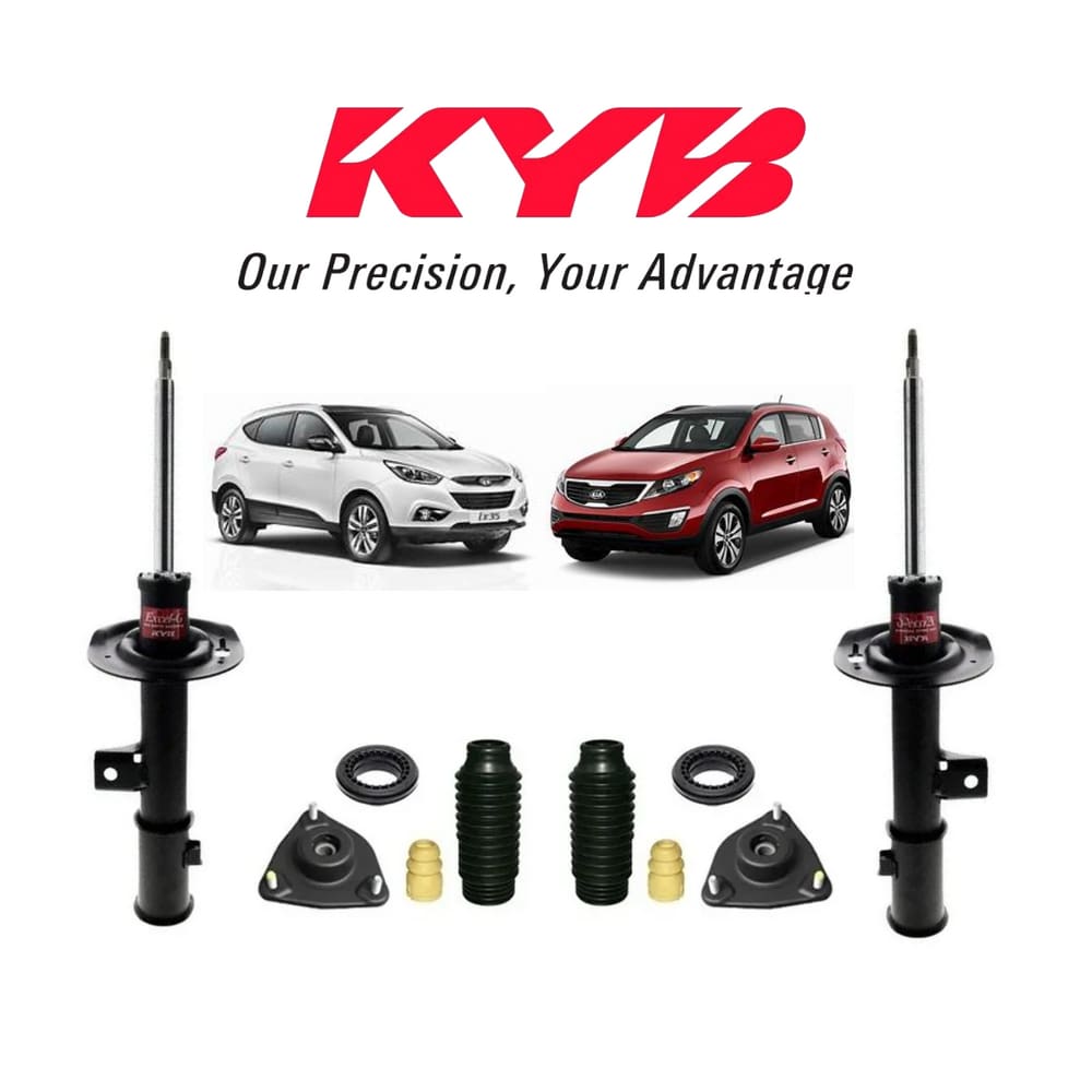 02 Amortecedor Kayaba Dianteiro +Kit Batente Kia Sportage 2011 A 2016