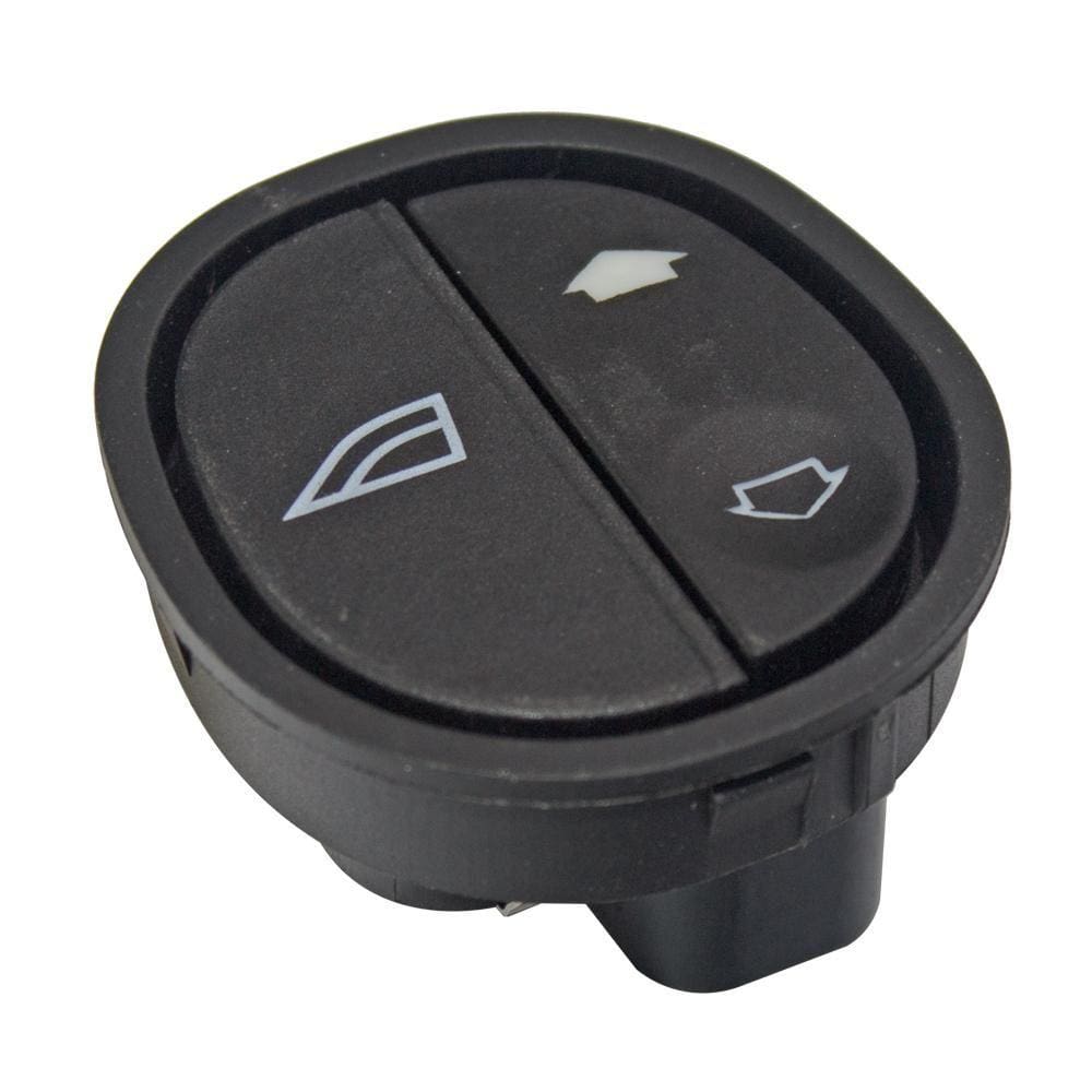Botão do Vidro Elétrico Courier 1.6 Fiesta Ka 1.0 1.6 Lado Passageiro Com Moldura Led Verde 6 Vias - Gauss - GE2100