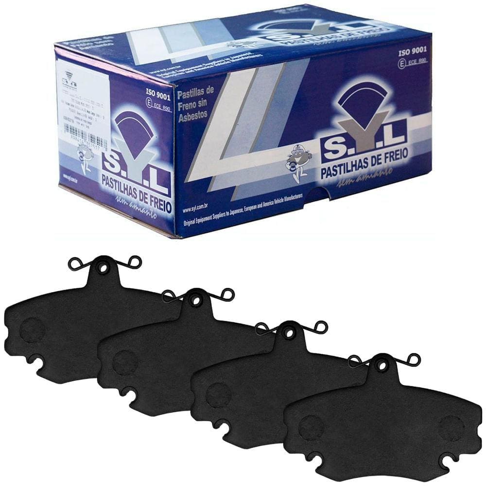 Kit Pastilha Freio Renault Logan 2008 A 2018 Dianteira Syl