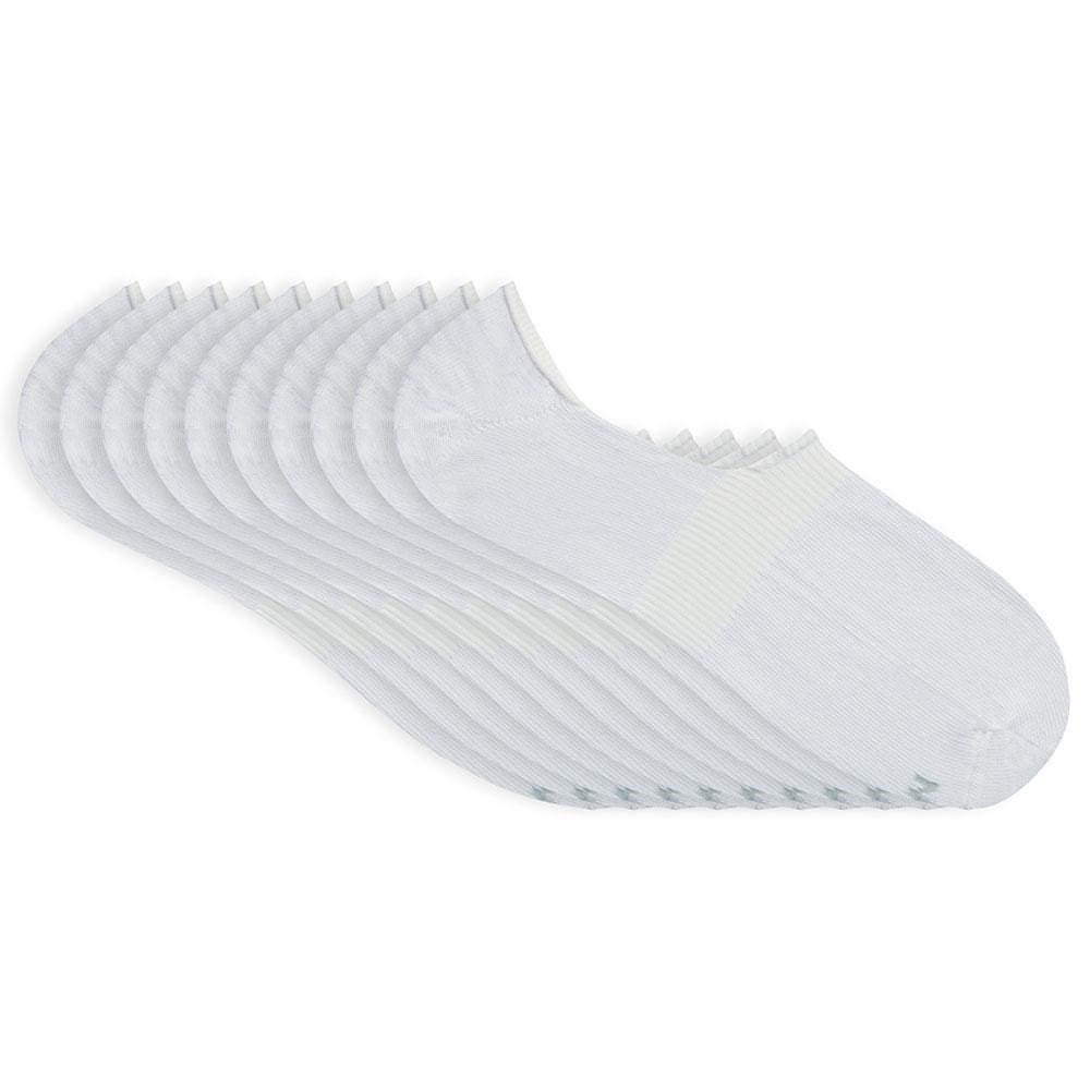 Kit 10 Meias Mash Esportiva Super Invisível Silicone 217.01