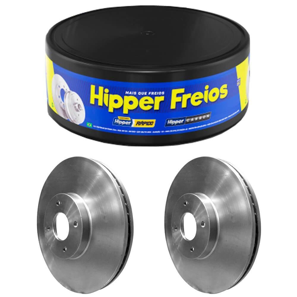 Par Disco Freio Argo 1.3 Dianteiro Ventilado Hipper Freios