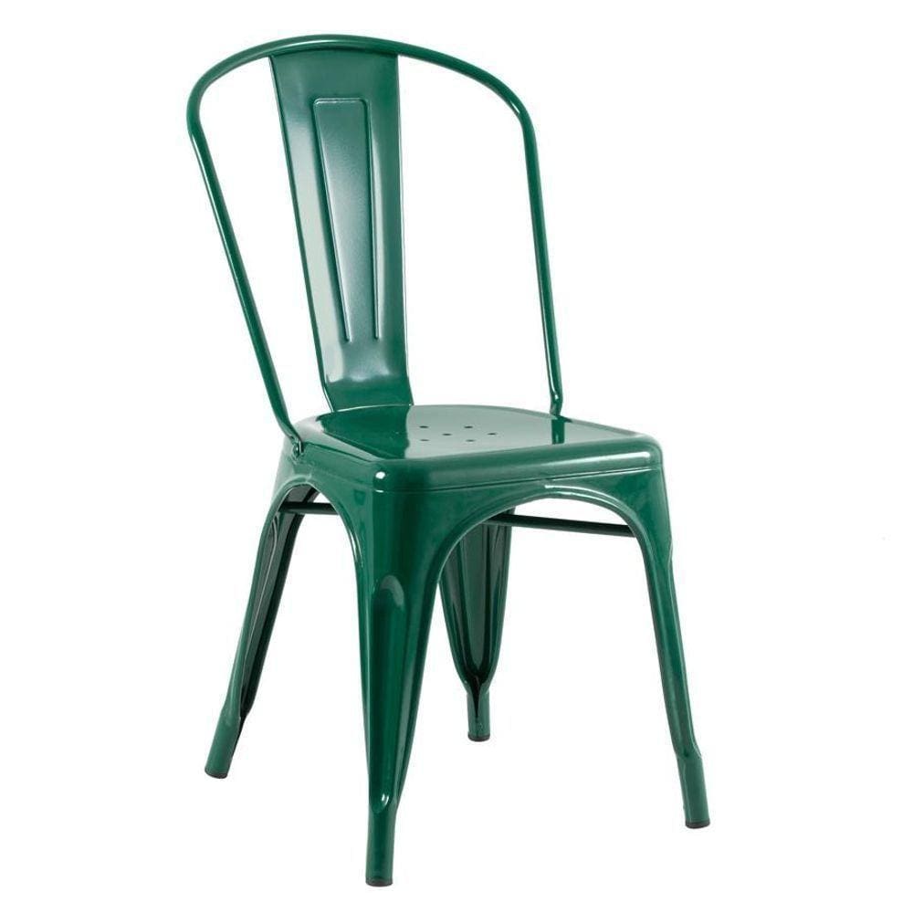 Cadeira Iron Tolix Verde Escuro Verde-escuro