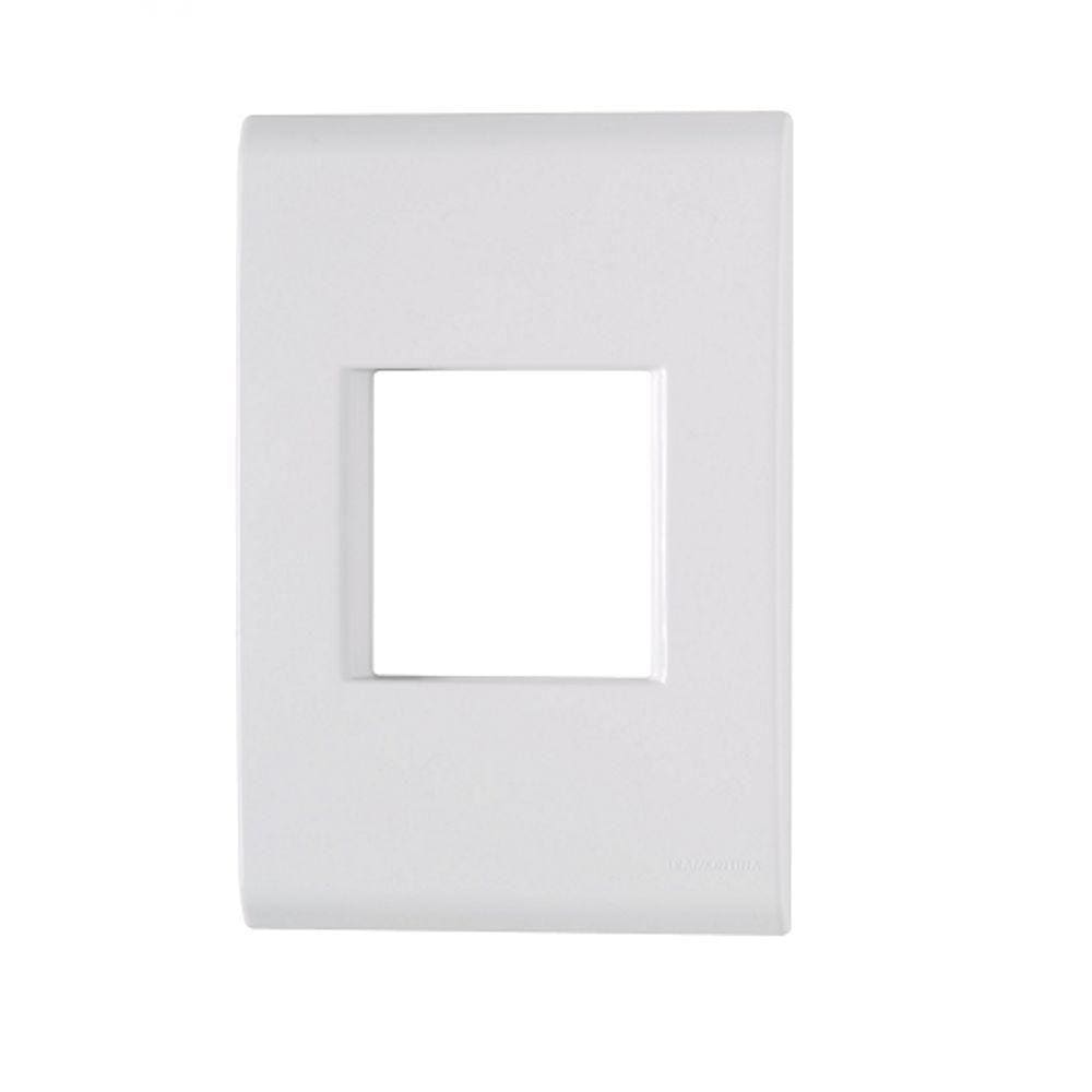 Placa 2 Postos Juntos 4x2 Tramontina Liz Branca 57106/005
