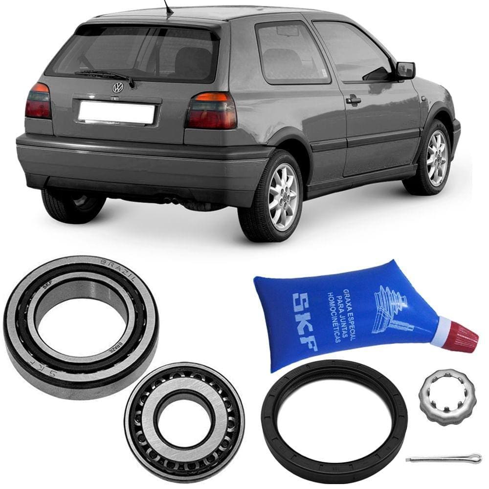 Kit Rolamento Roda Golf 94 A 98 Traseiro Sem Abs