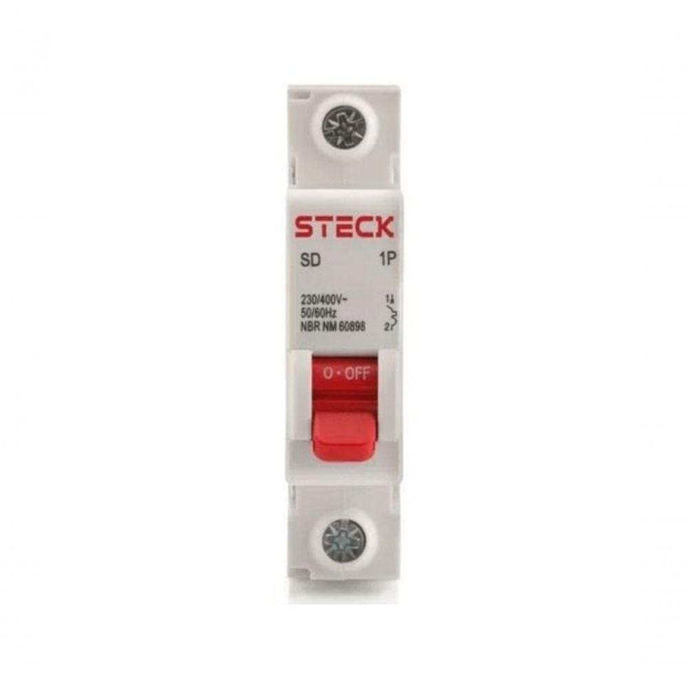 Disjuntor Din 1p 10a 3ka 230v Ca Curva C Steck