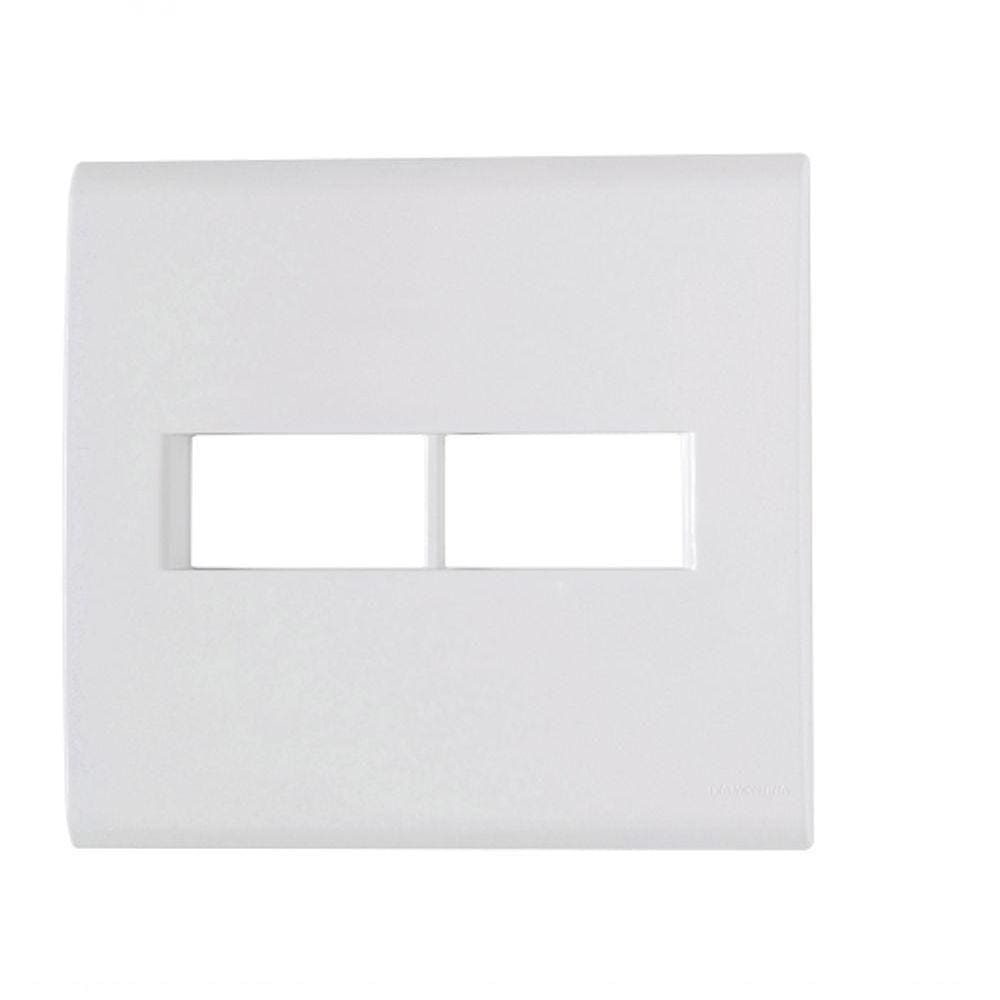 Placa 2 Postos 4x4 Tramontina Liz Branca 57106/023