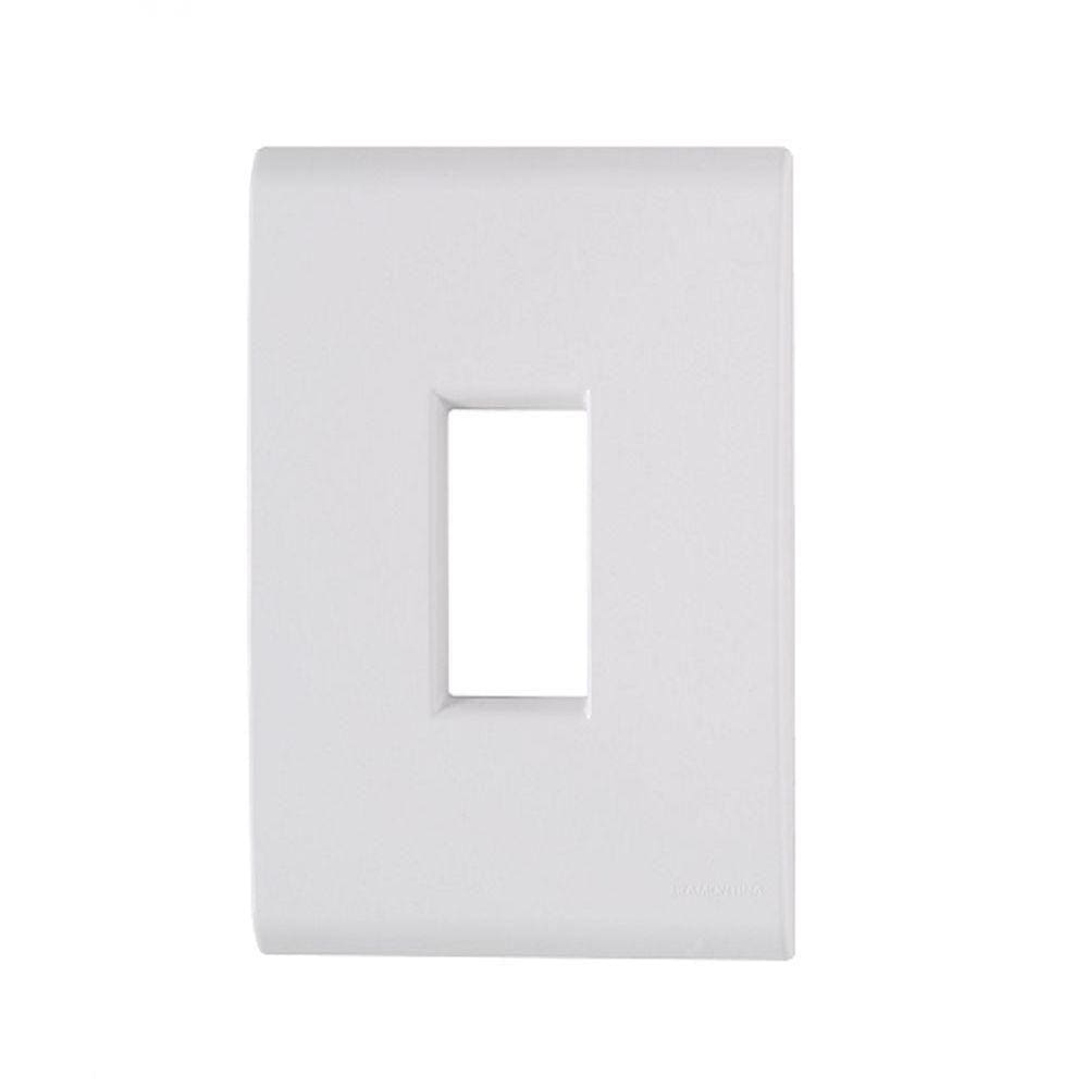 Placa 1 Posto Vertical 4x2 Tramontina Liz Branca 57106/003