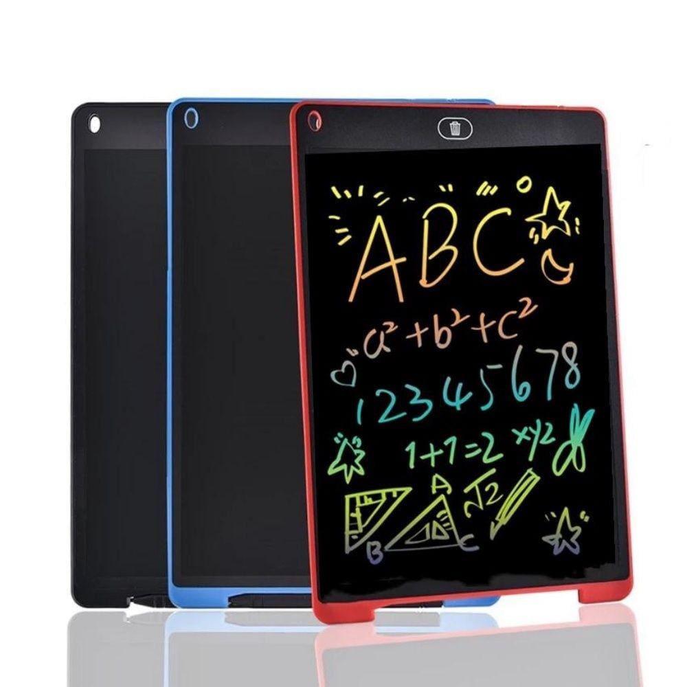 Lousa Mágica Eletrônica Tablet Tela LCD 12 Polegadas Colorida Infantil Portátil Com Caneta Para Escrever E Desenhar